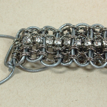 leather chain rhinestone wrap